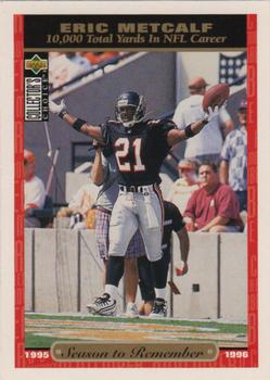 Eric Metcalf Atlanta Falcons 1996 Upper Deck Collector's Choice NFL Season to Remember #46